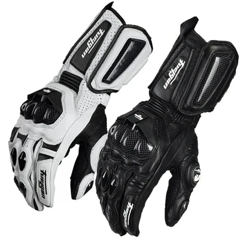 Horse Riding Glove - Genuine Leather Men Luva Riding Moto