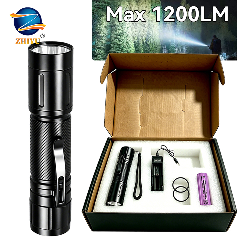 Outdoor Spotlight - 1200LM Fixed Focus LED Flashlight Powerful
