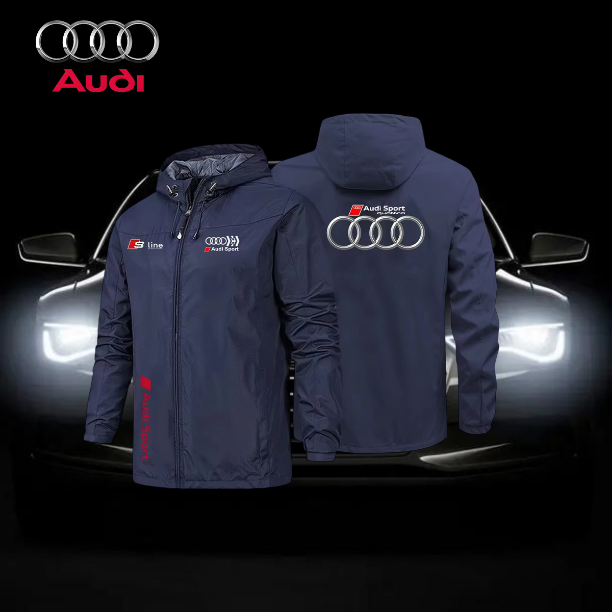 Outdoor Sport Logo - Men's Sport-Style Waterproof Breathable Jacket with