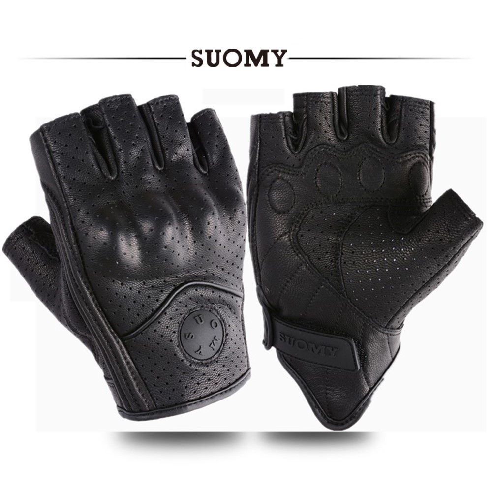 Horse Riding Glove - Summer Half Finger Motorcycle Gloves Retro