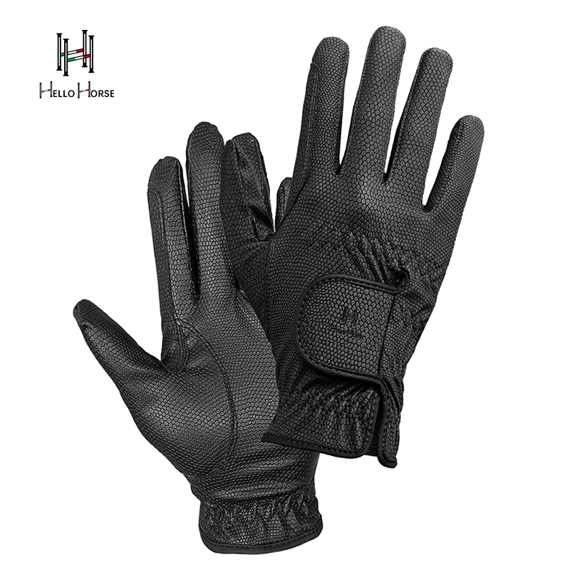 Horse Riding Glove - Hello Horse Equestrian Gloves Winter Fleece-Lined