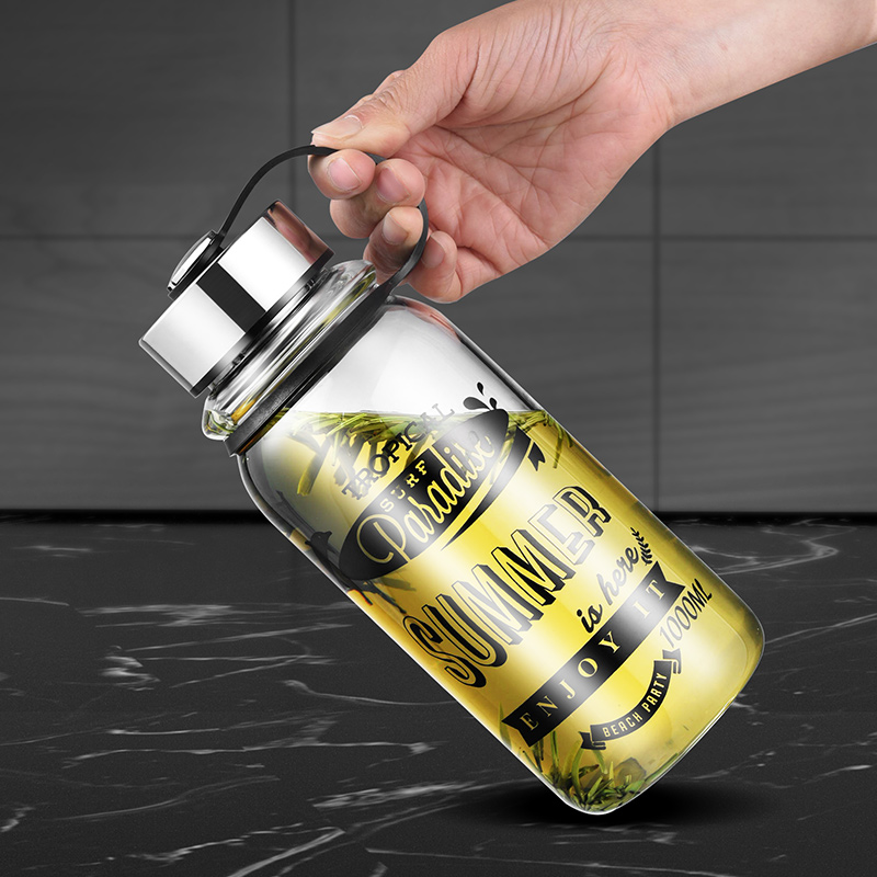 GIANXI Large Capacity Glass Wa - Outdoor Sport Glass Water Bottle ulasan dan harga
