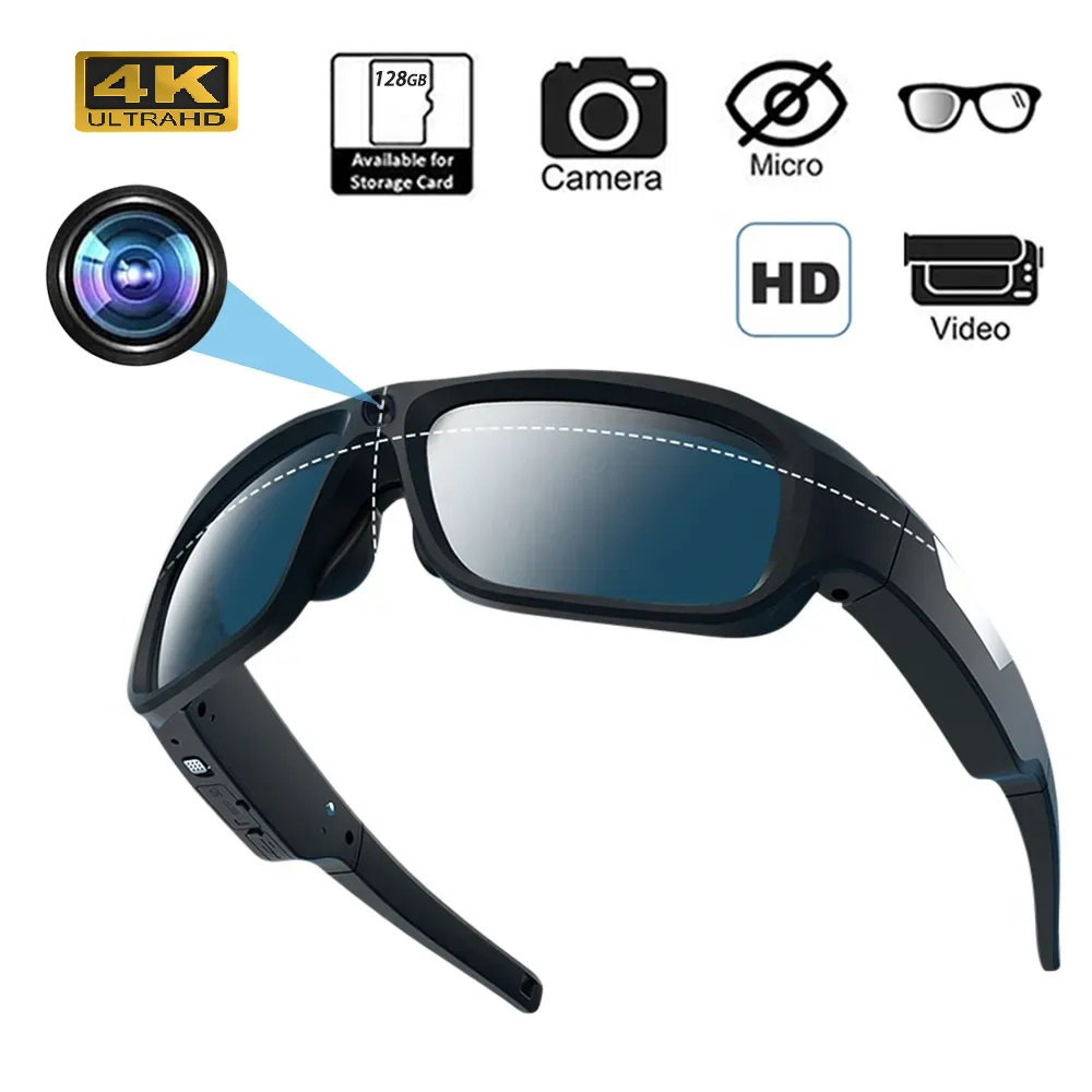 4K HD Smart Glasses Camera Min - Outdoor Sport Gear ulasan dan harga
