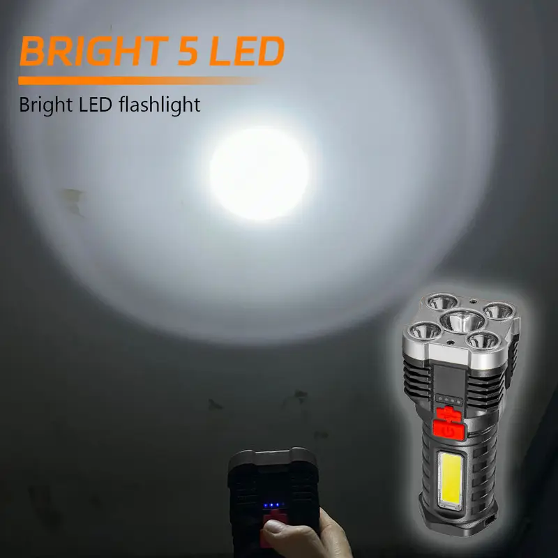 5 LED High Power Led Flashligh - Outdoor Spotlight ulasan dan harga