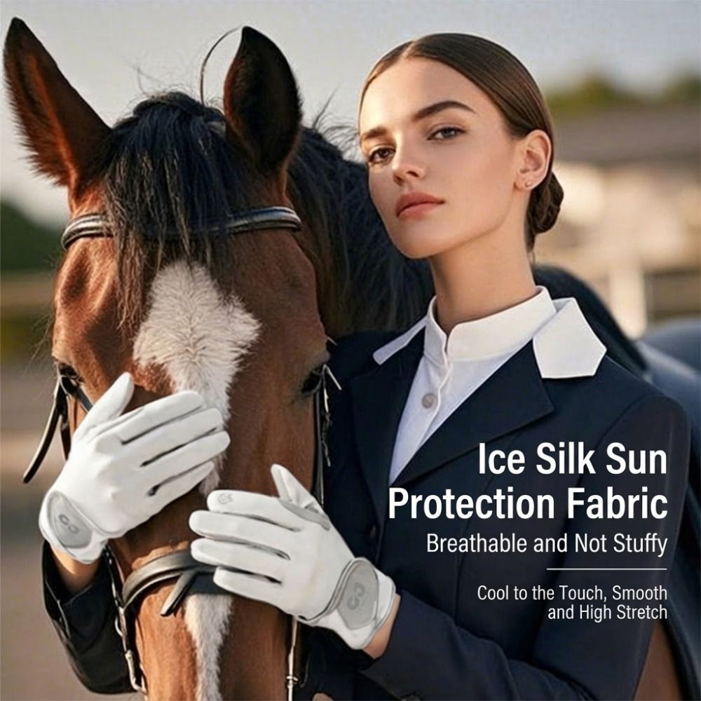 New Breathable Riding Gloves L - Horse Riding Glove ulasan dan harga