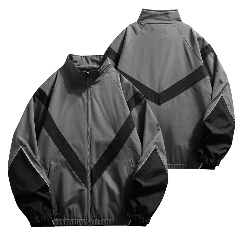 Men's Zipper Stand-Collar Raci - Outdoor Sport Logo ulasan dan harga