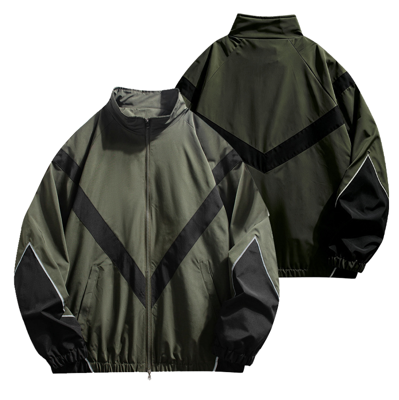 Men's Zipper Stand-Collar Raci - Outdoor Sport Logo ulasan dan harga