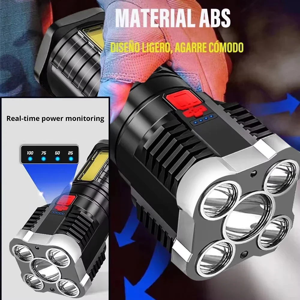 5 LED High Power Led Flashligh - Outdoor Spotlight ulasan dan harga