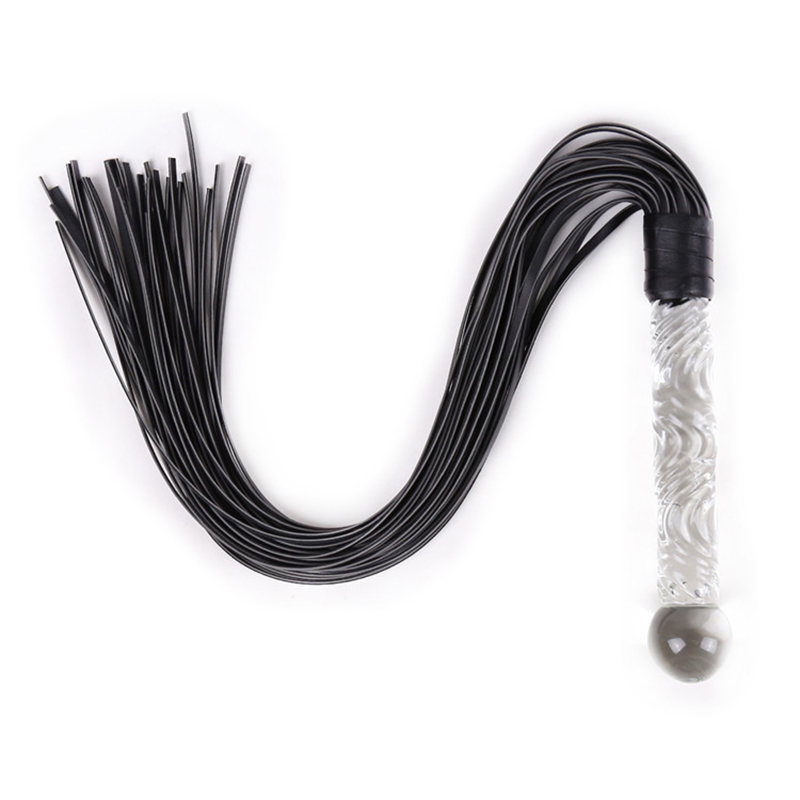70cm Glass Handle Black Leathe - Riding Crop Dressage ulasan dan harga