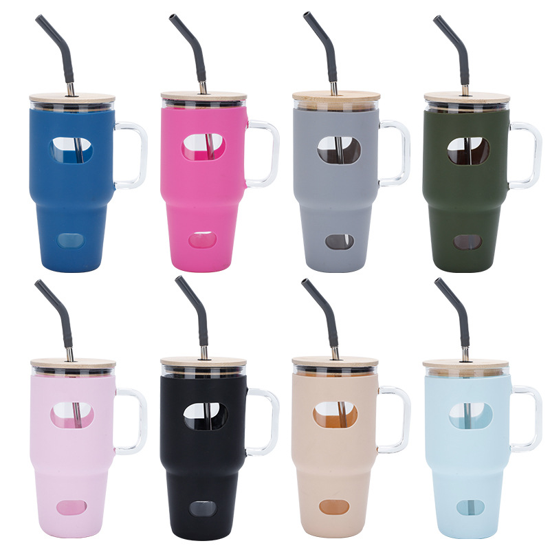 32oz Portable Silicone Glass B - Outdoor Sport Glass Water Bottle ulasan dan harga