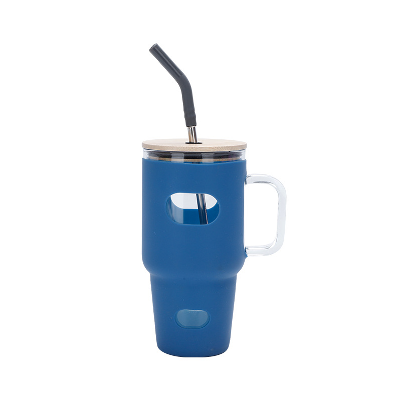 32oz Portable Silicone Glass B - Outdoor Sport Glass Water Bottle ulasan dan harga