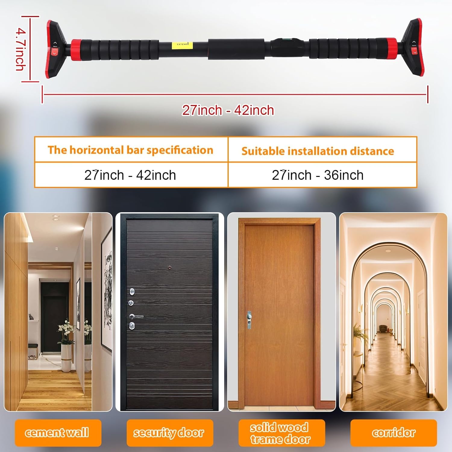 Pull-Up Bar,Chin Up Bar for Do - Outdoor Sport Bar ulasan dan harga