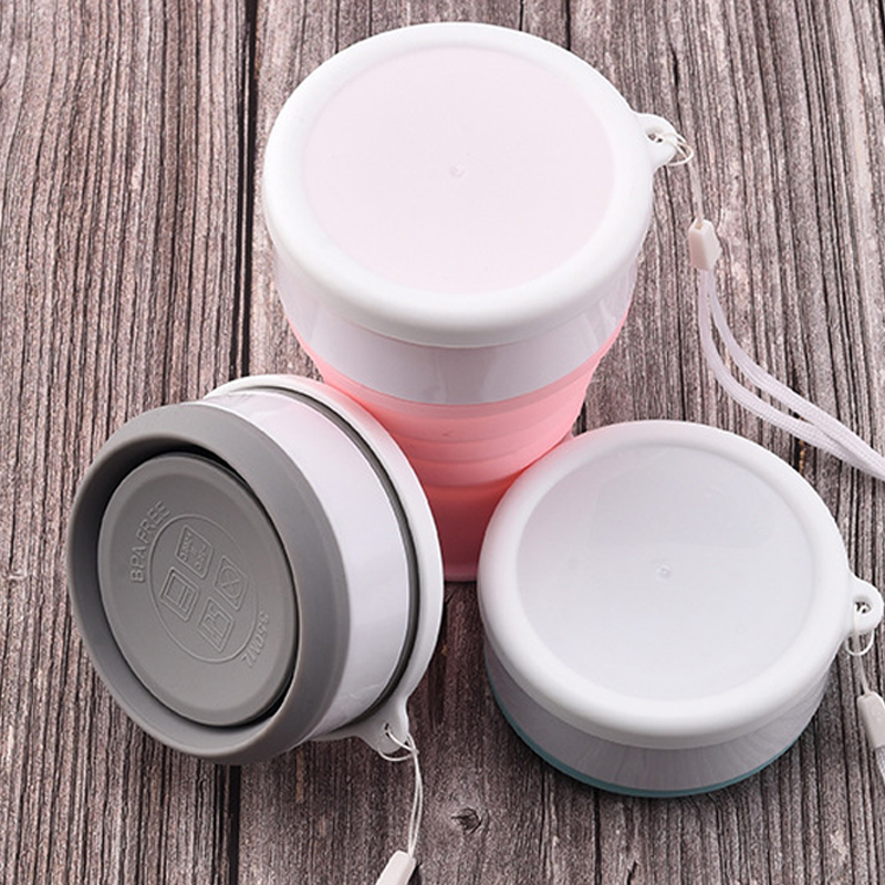 200Ml Silicone Folding Glass C - Outdoor Sport Glass Water Bottle ulasan dan harga