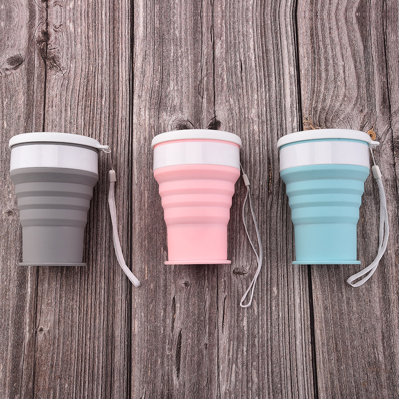 200Ml Silicone Folding Glass C - Outdoor Sport Glass Water Bottle ulasan dan harga