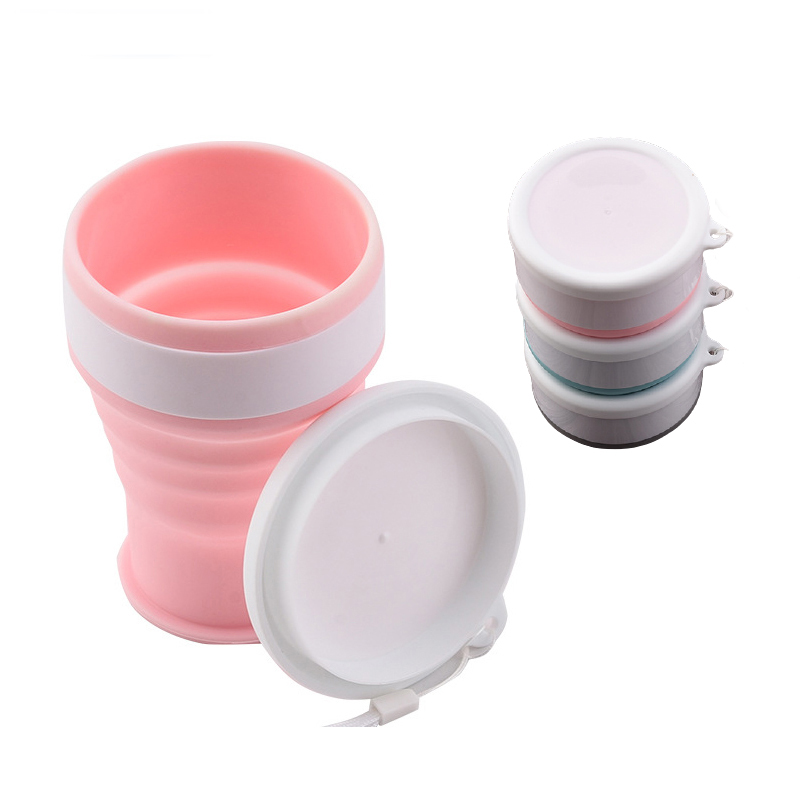 200Ml Silicone Folding Glass C - Outdoor Sport Glass Water Bottle ulasan dan harga