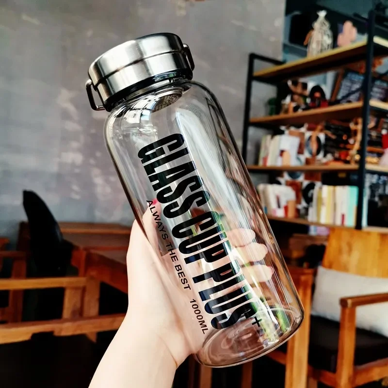 2L Glass Water Bottle with Str - Outdoor Sport Glass Water Bottle ulasan dan harga