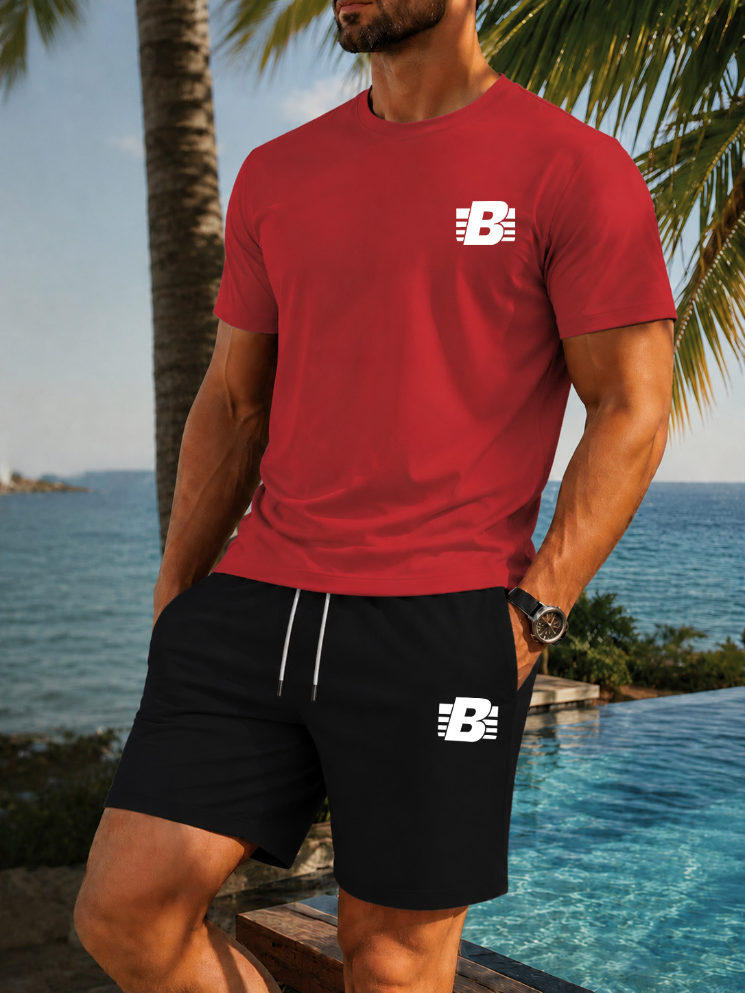 Men's 2-Piece Tracksuit Casual - Outdoor Sport Leisure ulasan dan harga