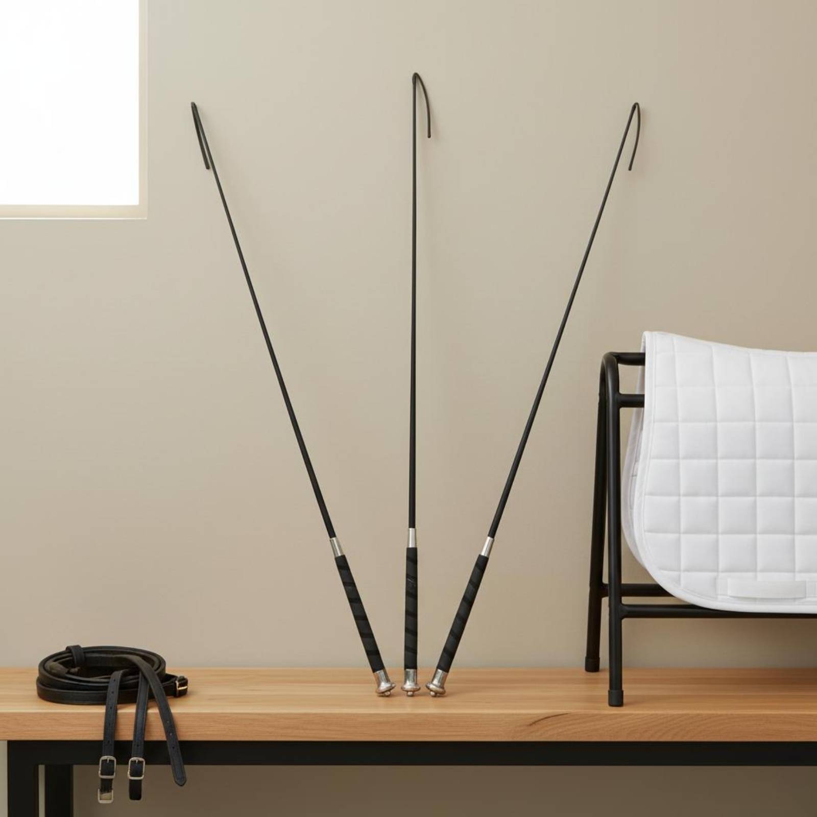 3 Pieces Dressage Training Whi - Riding Crop Dressage ulasan dan harga