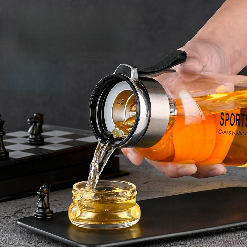 1.0/1.2 L Glass Water Bottle w - Outdoor Sport Glass Water Bottle ulasan dan harga