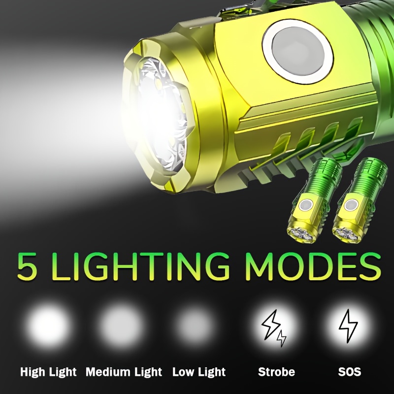 Mini 3LED Flashlight With Pen  - Outdoor Spotlight ulasan dan harga