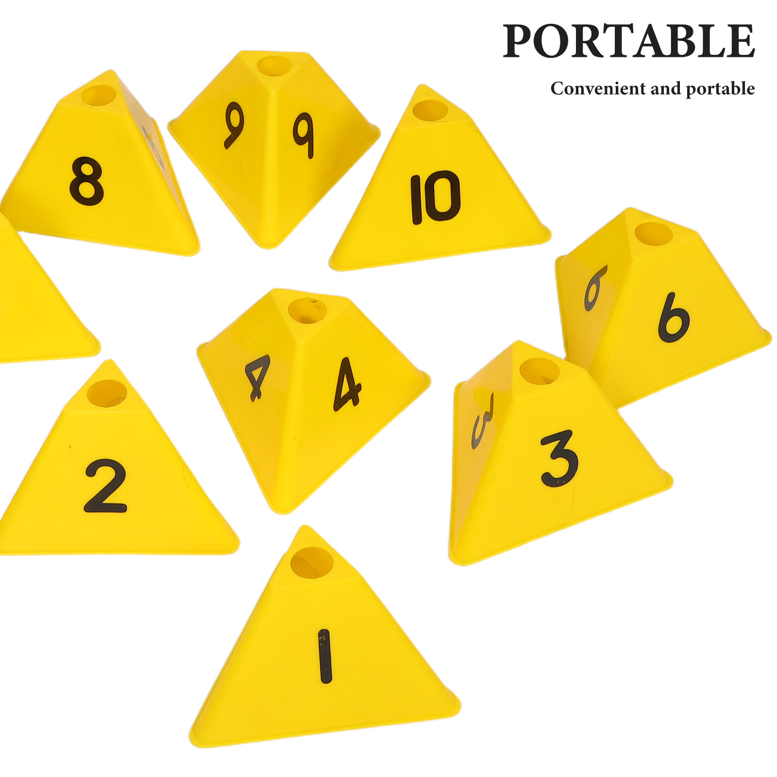 10Pcs Football Training Marker - Outdoor Sport Gear ulasan dan harga