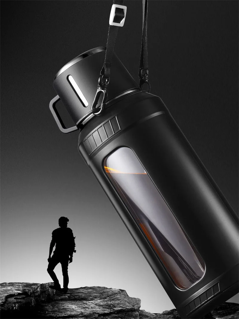Large Capacity 2L Glass Water  - Outdoor Sport Glass Water Bottle ulasan dan harga