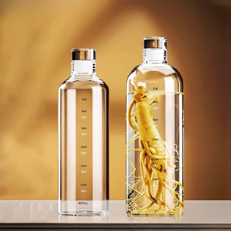 500/750/1000ml Glass Sport Wat - Outdoor Sport Glass Water Bottle ulasan dan harga