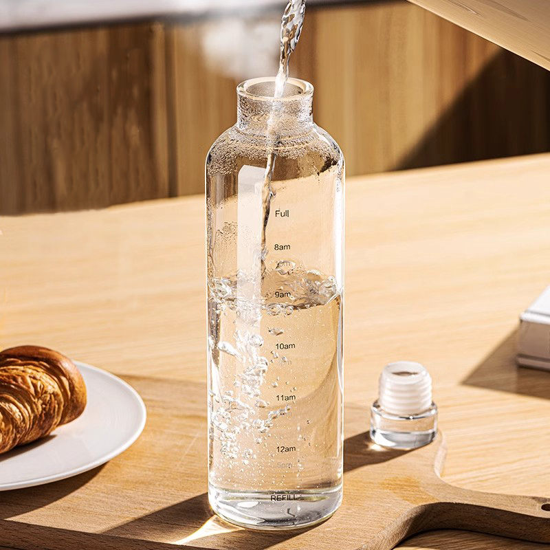 500/750/1000ml Glass Sport Wat - Outdoor Sport Glass Water Bottle ulasan dan harga