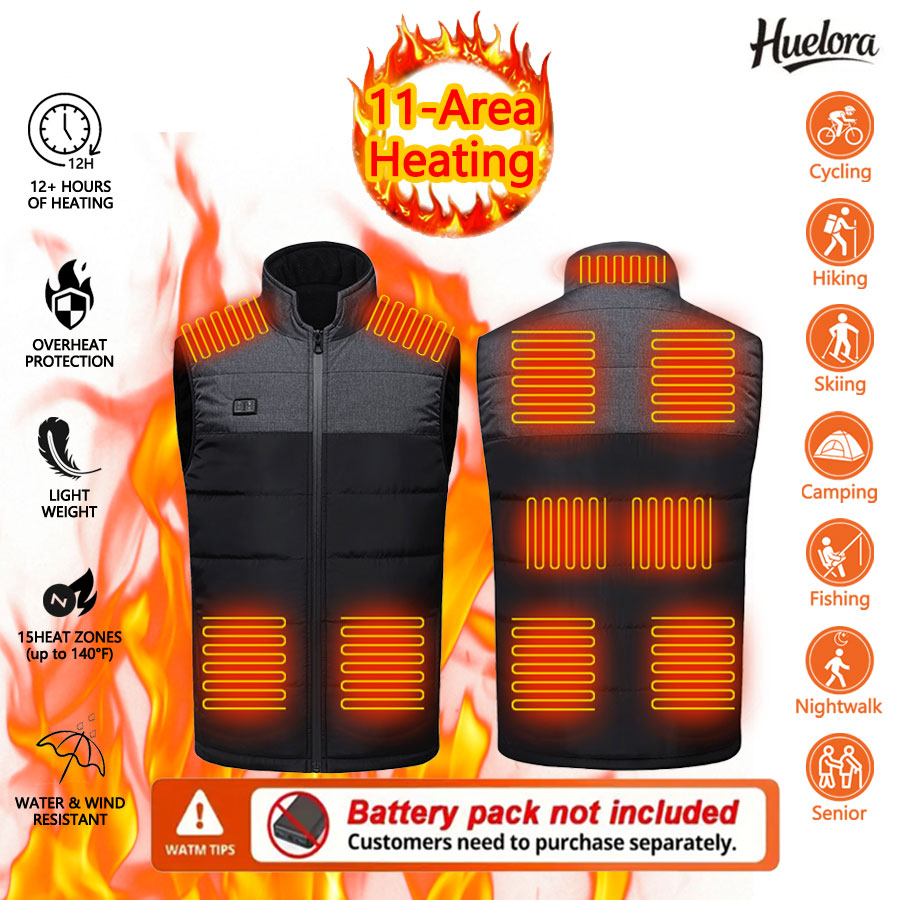 11 Area Heated Stand-collar Ve - Outdoor Sport Coat ulasan dan harga