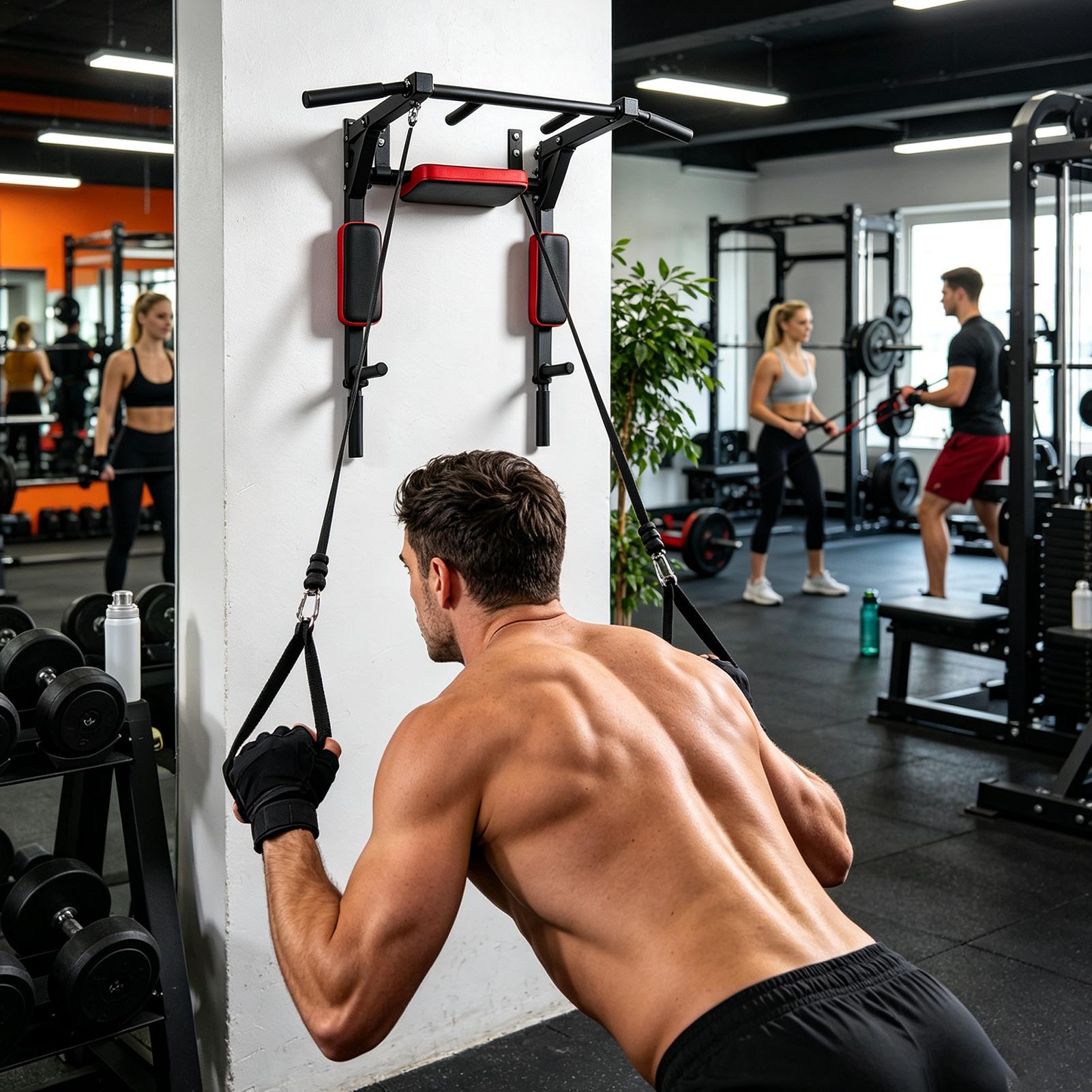 Wall-Mounted Pull-up Bar Fitne - Outdoor Sport Bar ulasan dan harga